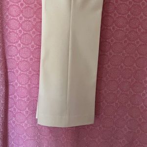 BEAUTIFUL BASLER DRESSY FLAT FRONT WHITE PANTS SIZE 38